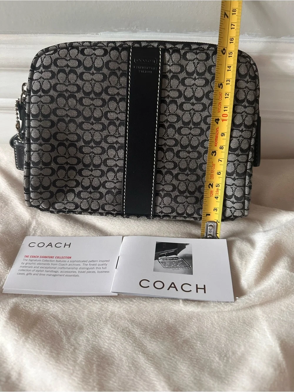 Vintage Coach signature c cosmetic bag